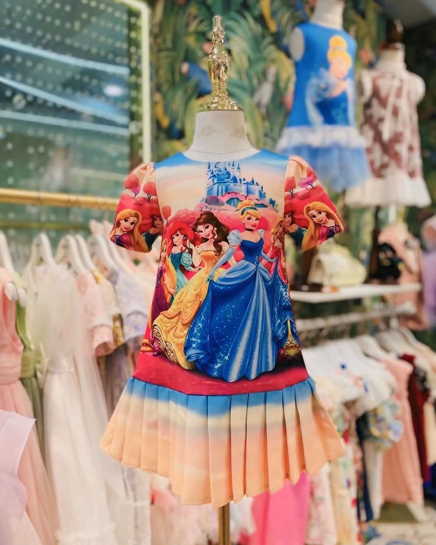 Disney Princess-Inspired Dress – Royal Elegance for Your Little One! (K104)