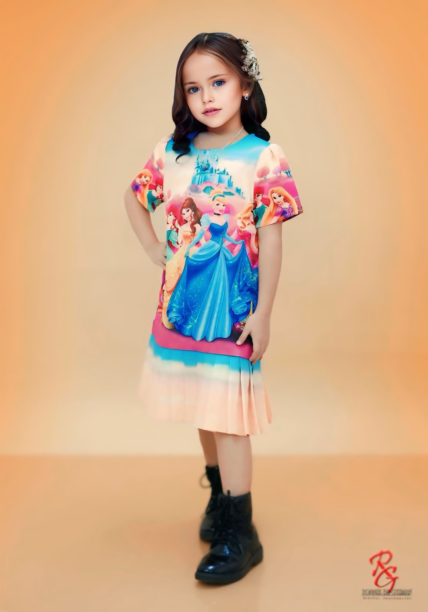 Disney Princess-Inspired Dress – Royal Elegance for Your Little One! (K104)