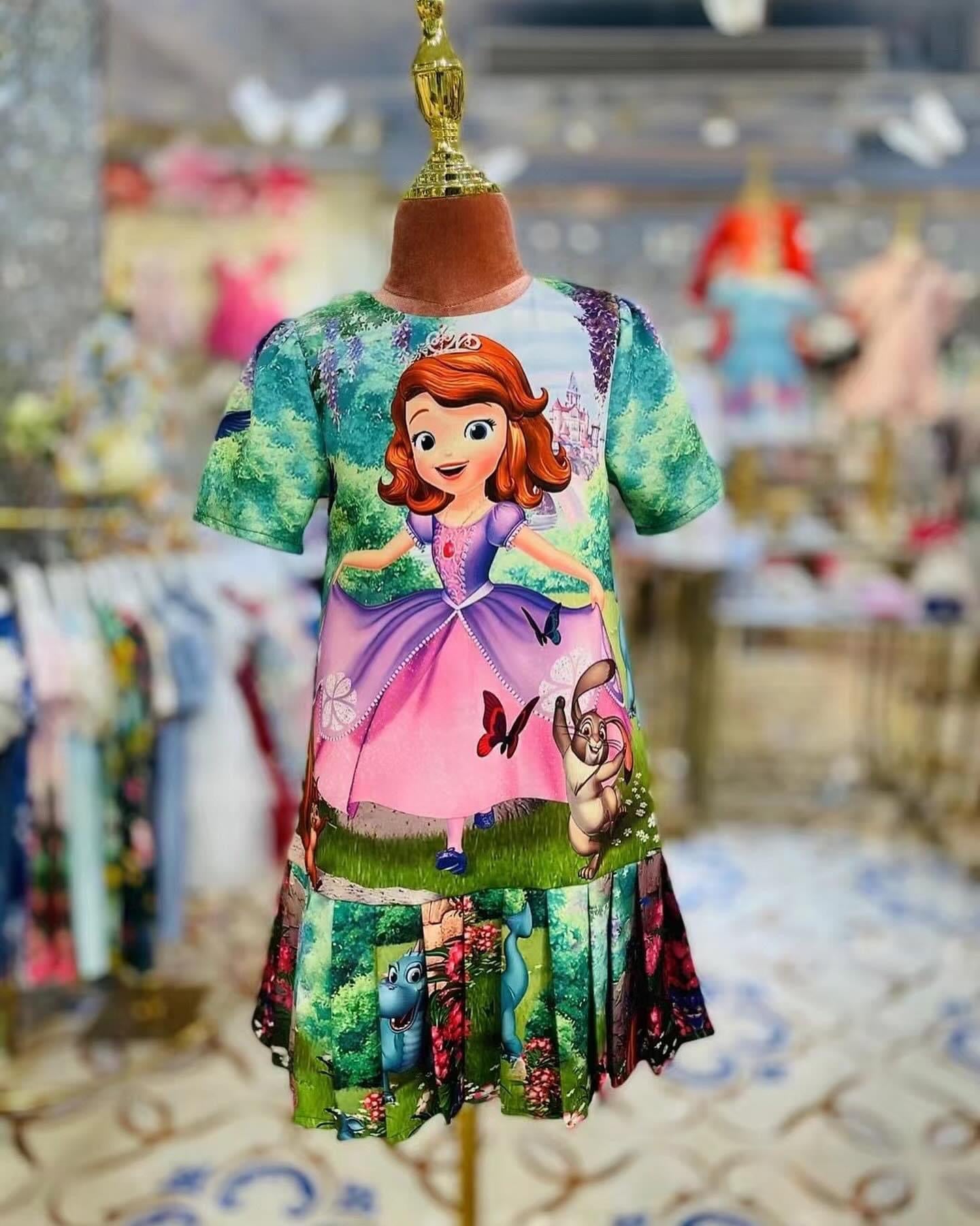 Sofia the First-Inspired Dress – Enchanting Princess Style! (K105)