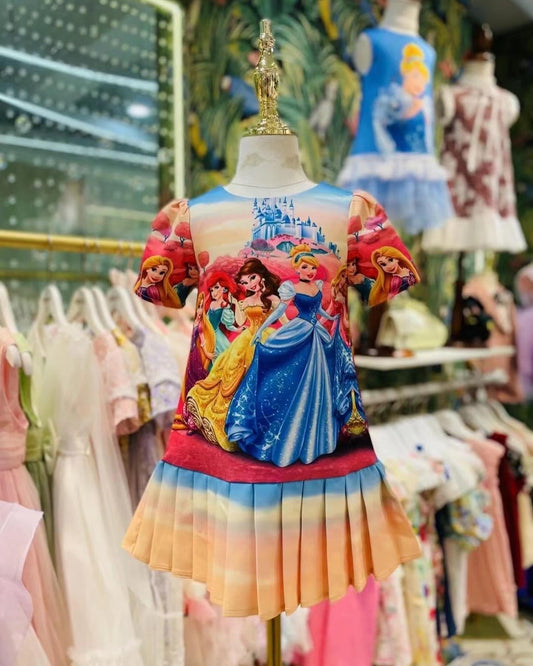 Disney Princess-Inspired Dress – Royal Elegance for Your Little One! (K104)