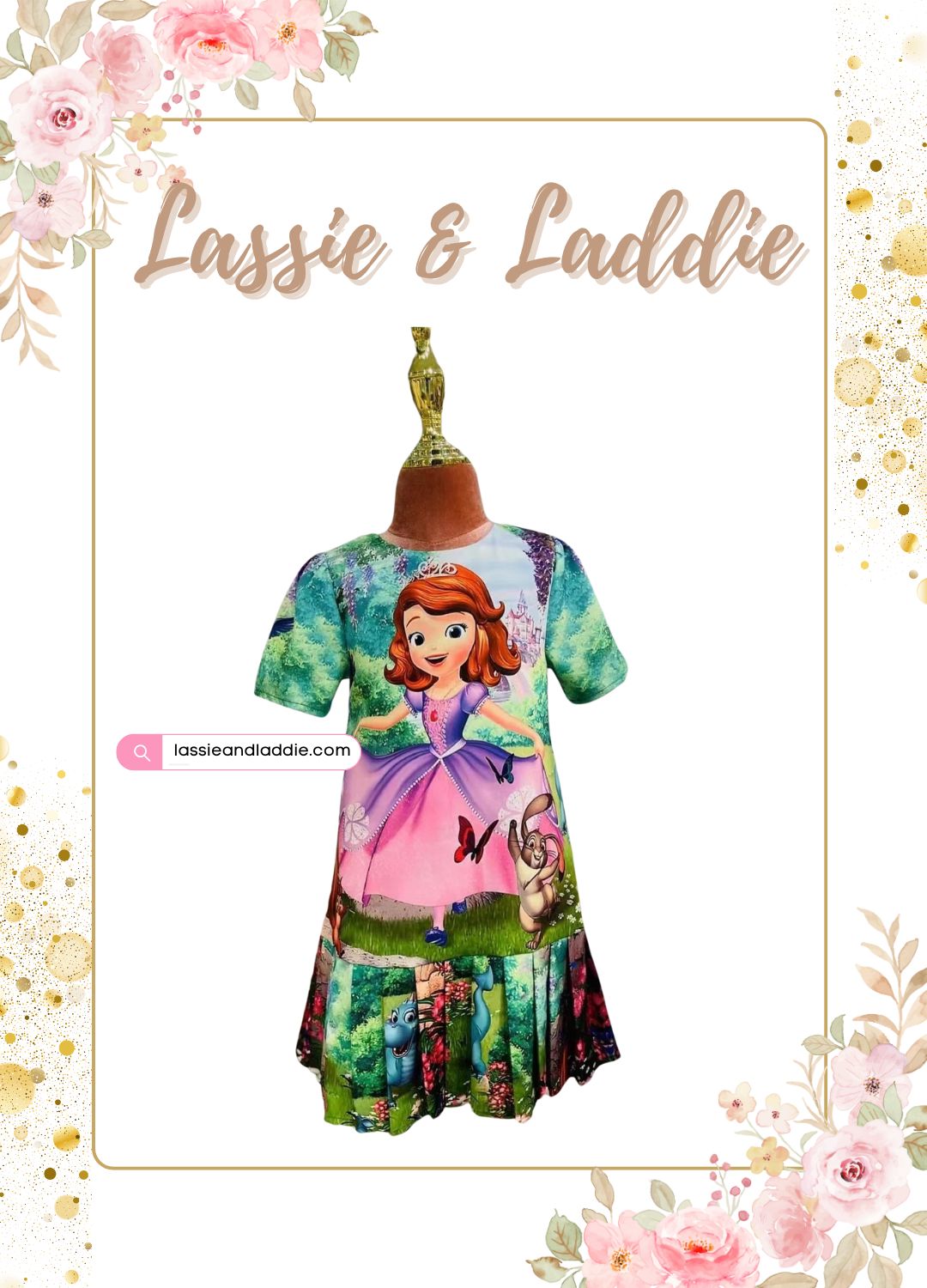 Sofia the First-Inspired Dress – Enchanting Princess Style! (K105)